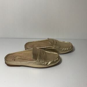 Isaac Mizrahi Live! Leather Round Toe Slip-on Loafers 5M